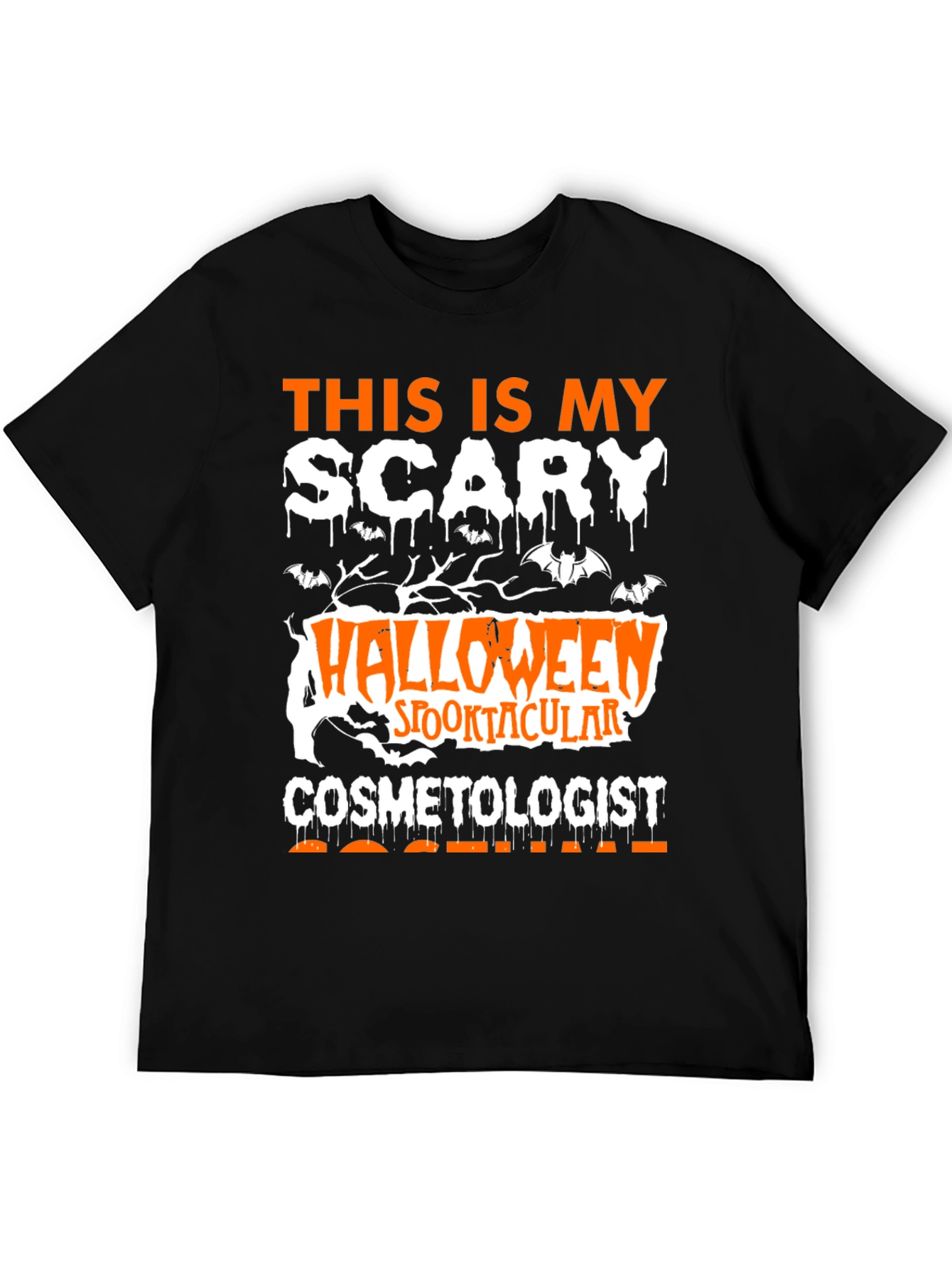 Scary Halloween Cosmetologist T-Shirt
