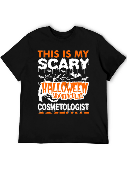 Scary Halloween Cosmetologist T-Shirt