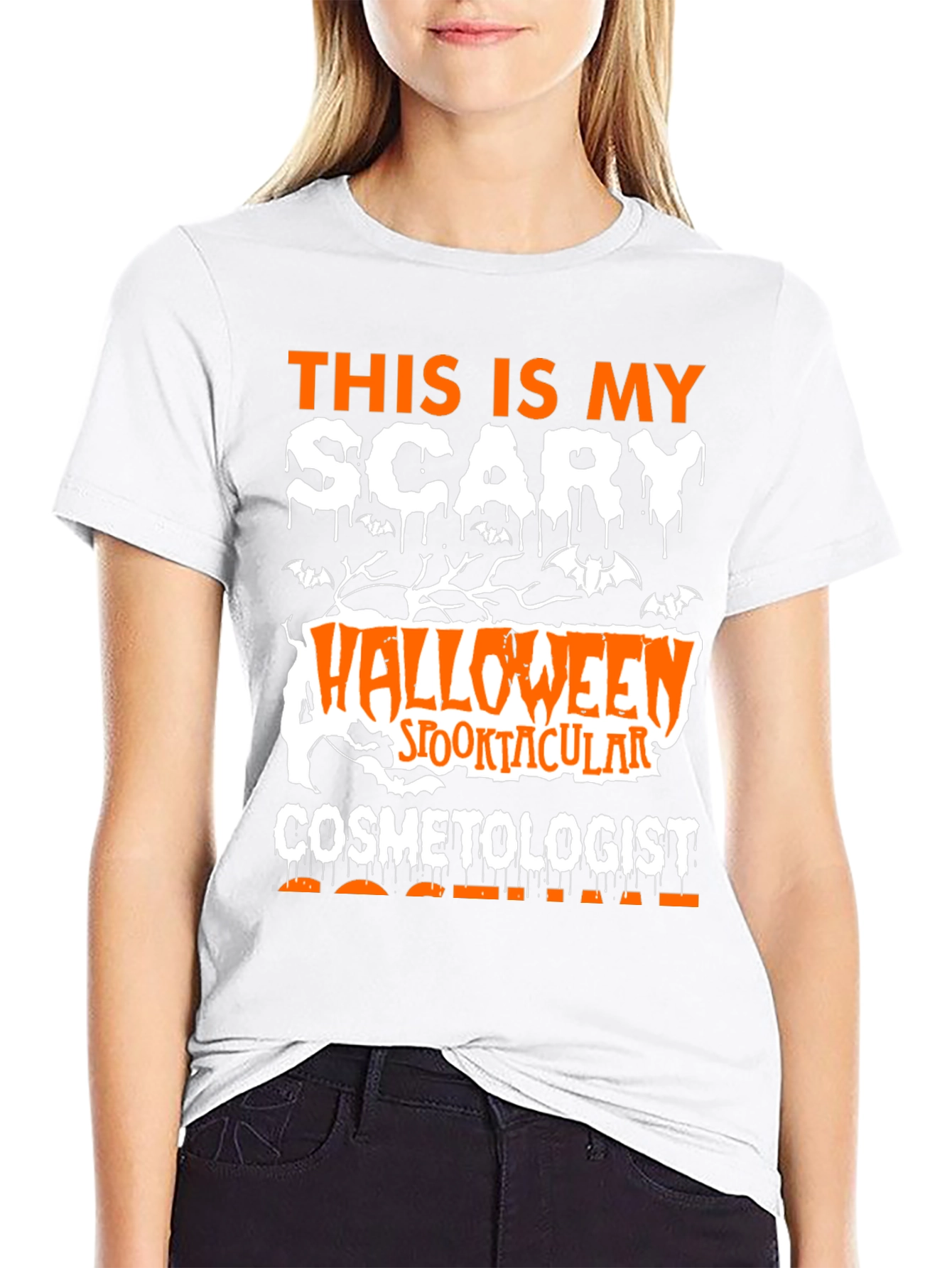 Scary Halloween Cosmetologist T-Shirt