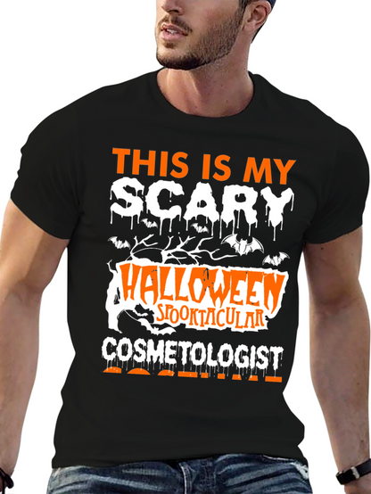 Scary Halloween Cosmetologist T-Shirt