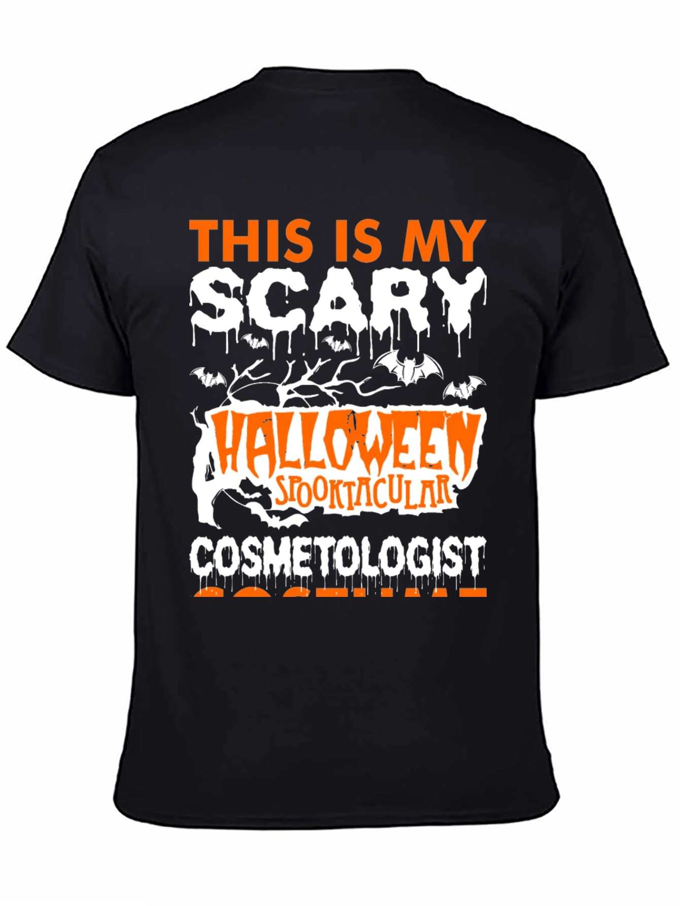 Scary Halloween Cosmetologist T-Shirt