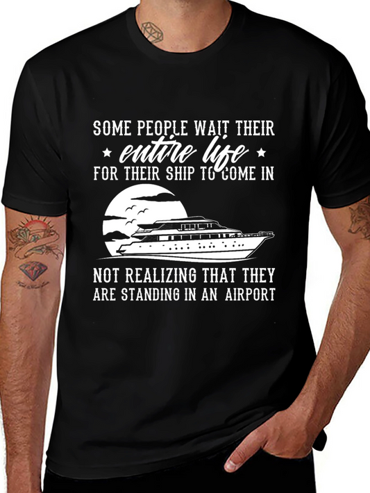 Ship or Airport T-Shirt - Funny Graphic Tee