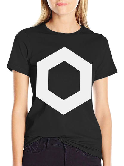 Geometric Hexagon Graphic Tee - Stylish Mens Black T-Shirt