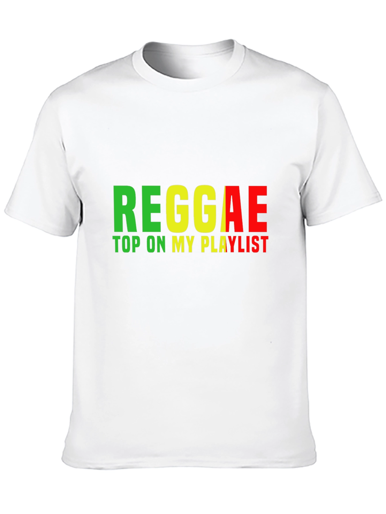 Reggae Top On My Playlist Black T-Shirt