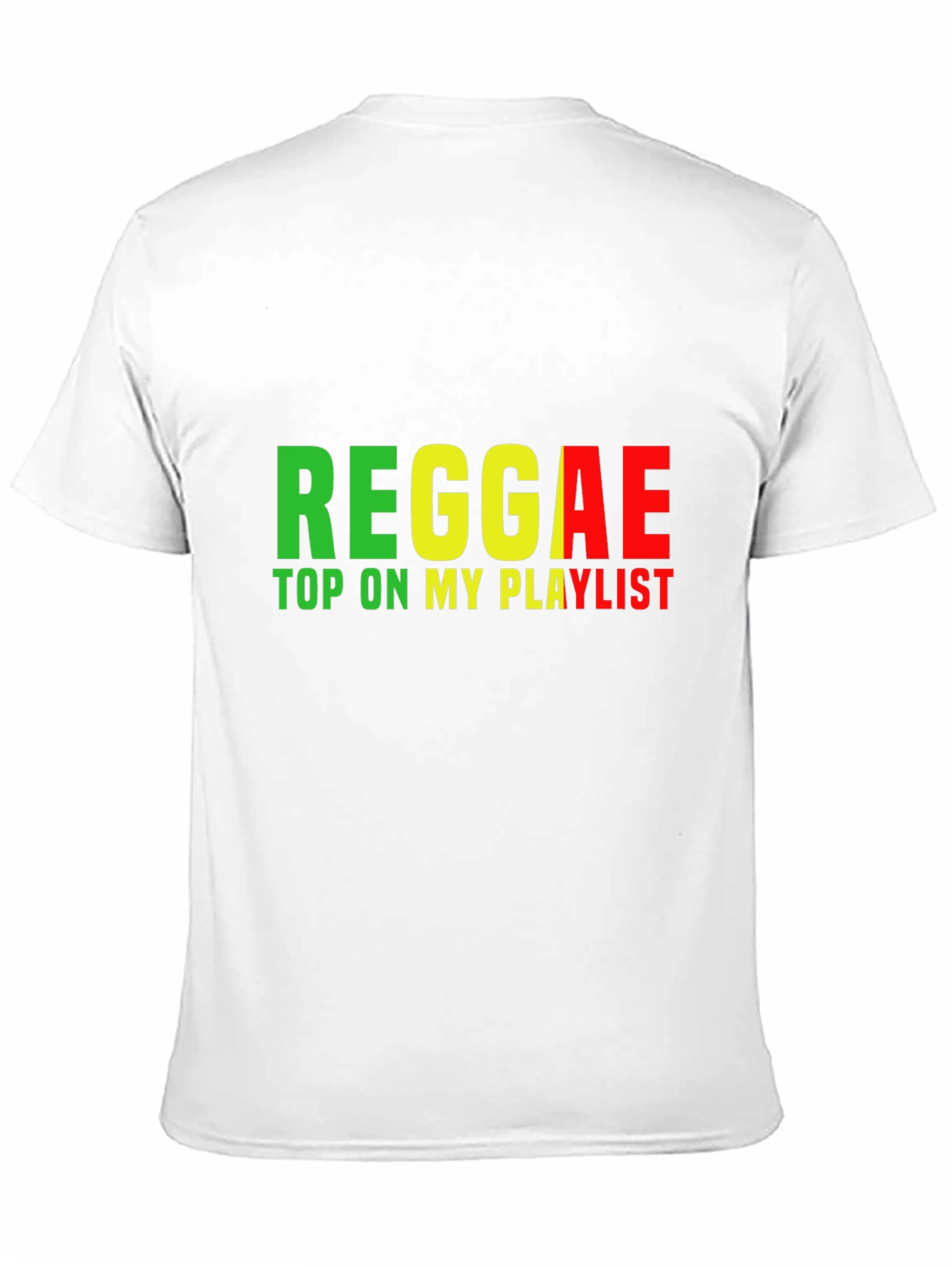 Reggae Top On My Playlist Black T-Shirt