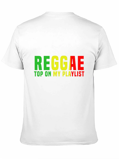Reggae Top On My Playlist Black T-Shirt