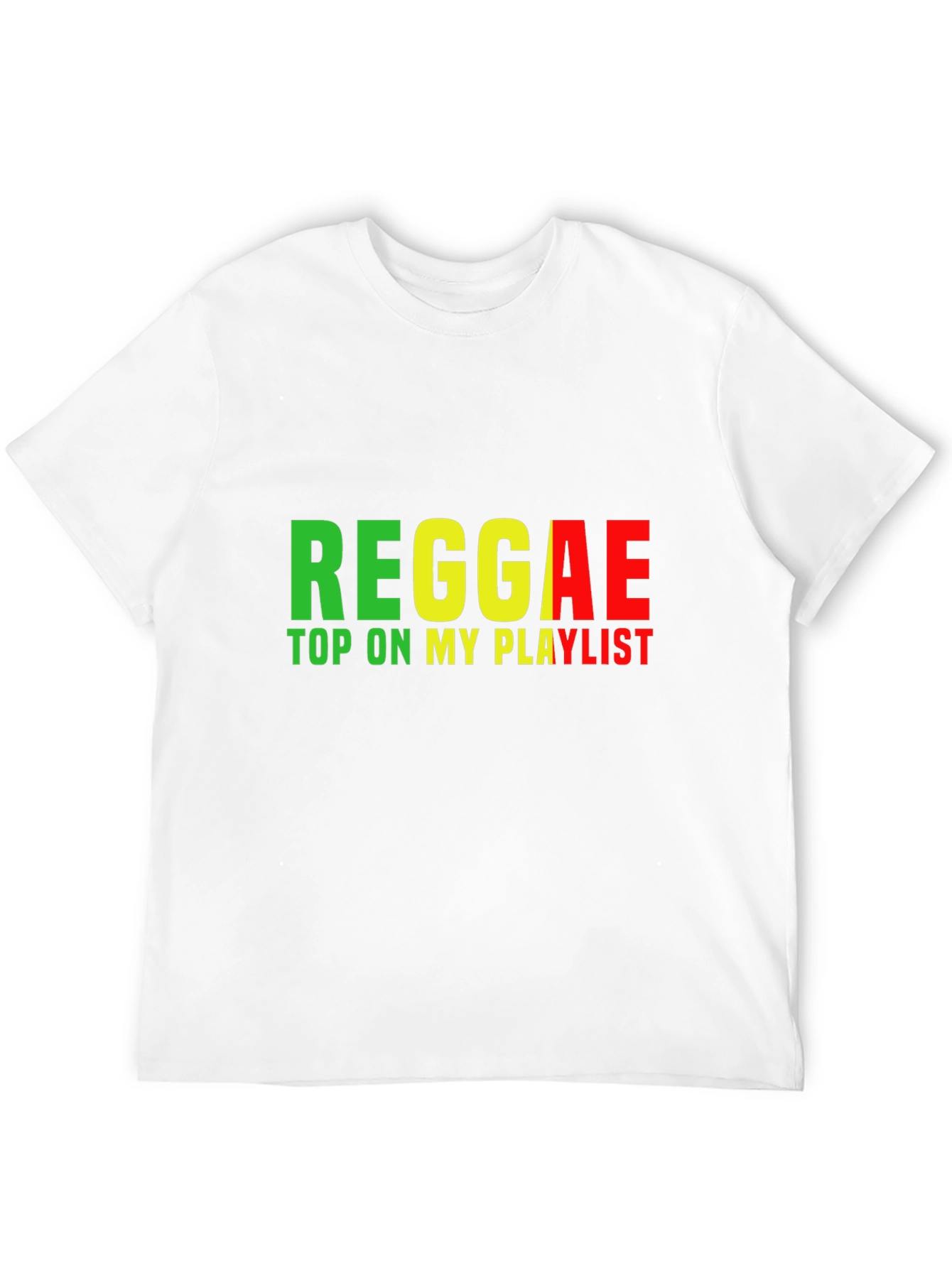 Reggae Top On My Playlist Black T-Shirt
