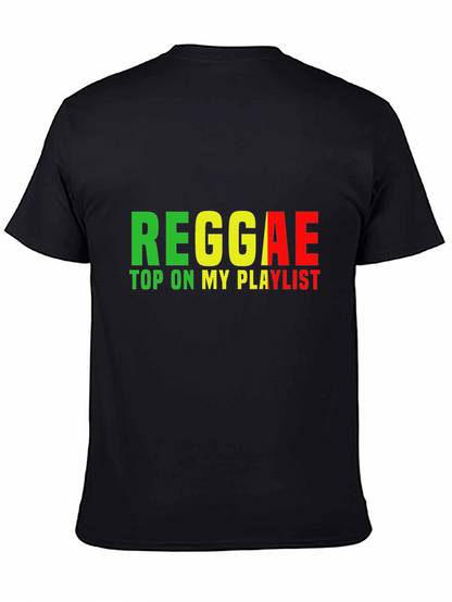 Reggae Top On My Playlist Black T-Shirt