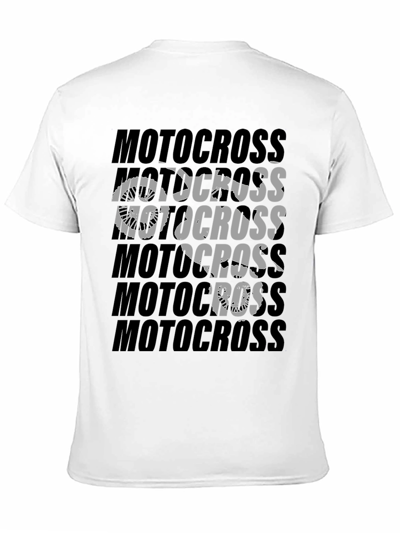 Motocross Graphic Print T-Shirt | Black Cotton Tee