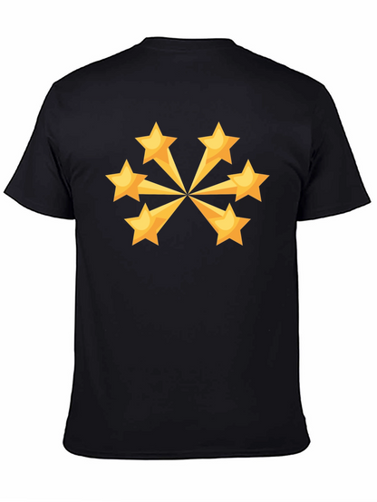 Starburst Tee - Stylish Black Cotton T-Shirt