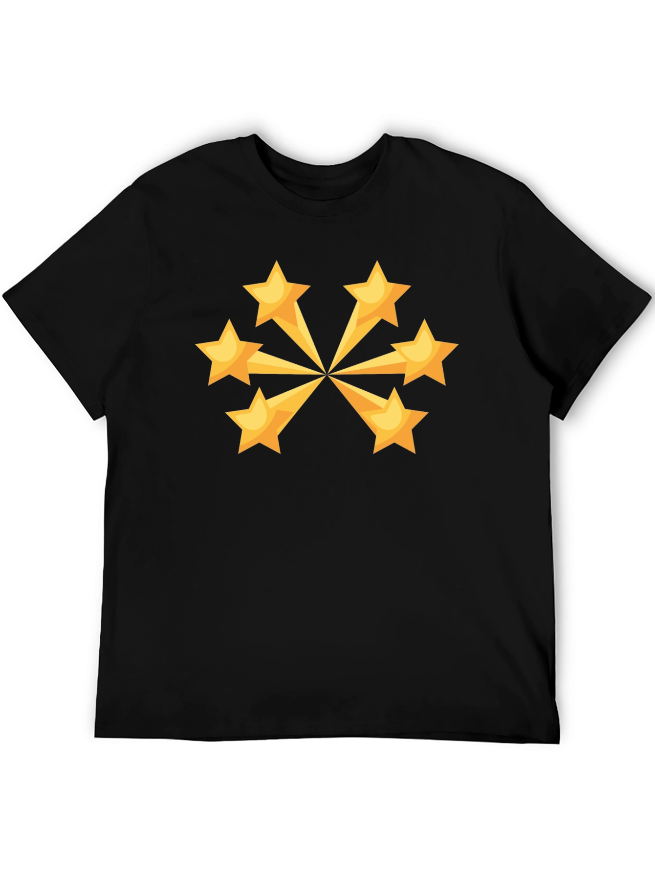 Starburst Tee - Stylish Black Cotton T-Shirt
