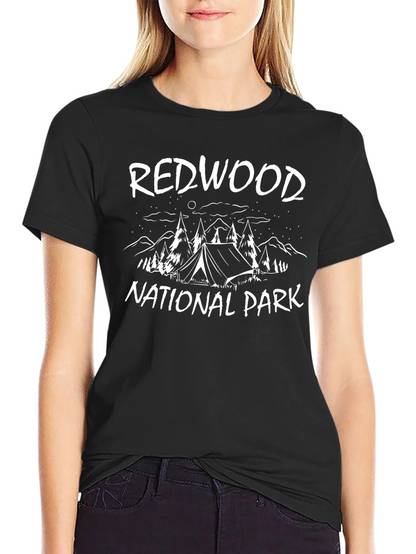 Redwood National Park Black Graphic T-Shirt