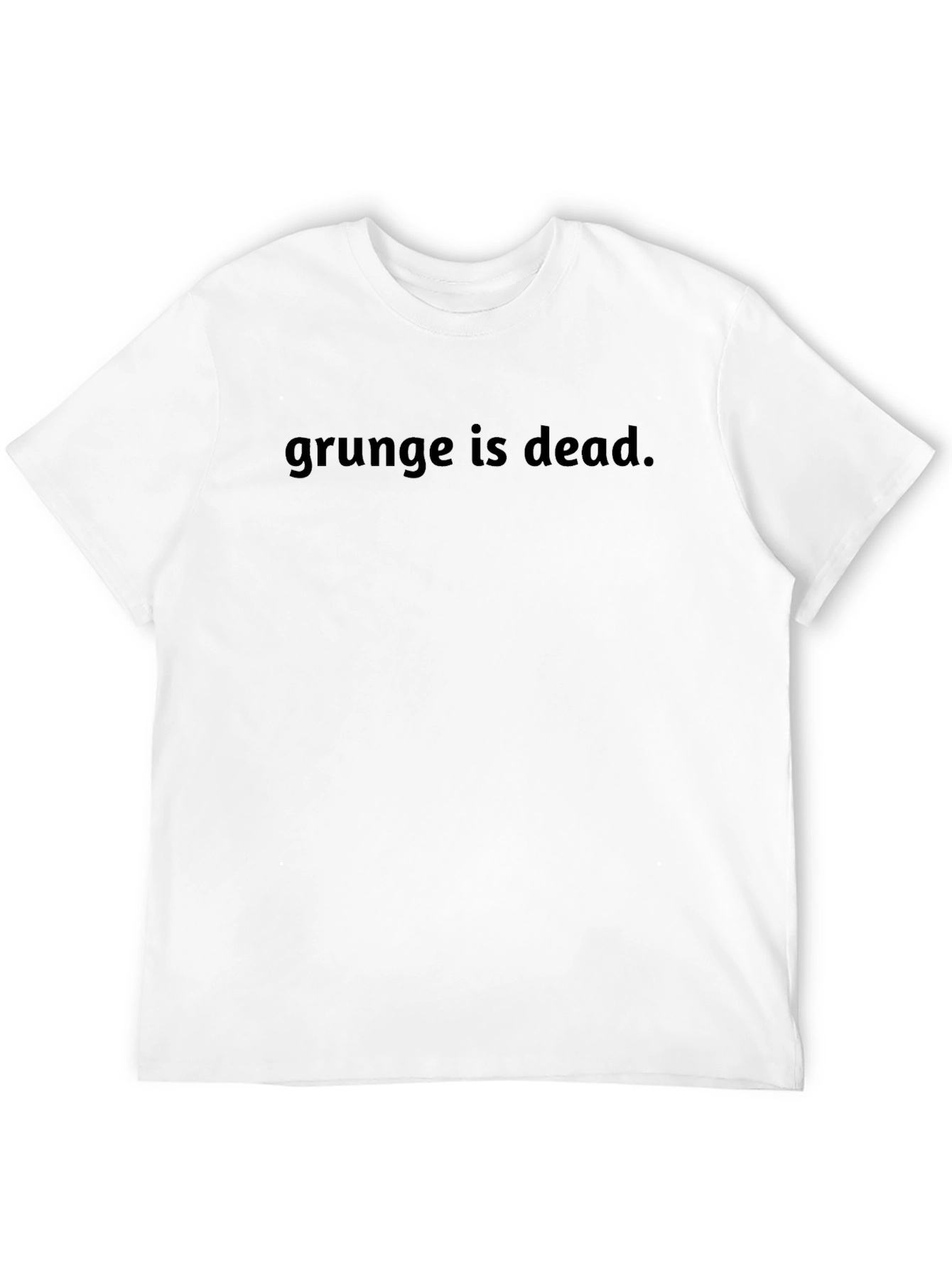 Grunge is Dead Tee - Black Casual T-Shirt