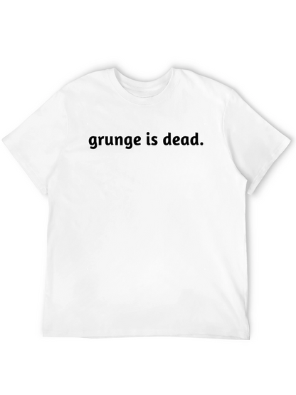 Grunge is Dead Tee - Black Casual T-Shirt
