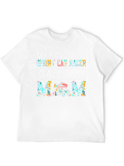 Sprint Car Racer Mom T-Shirt - Floral Design