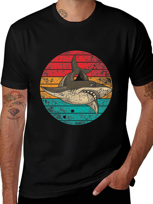 Retro Shark Graphic T-Shirt
