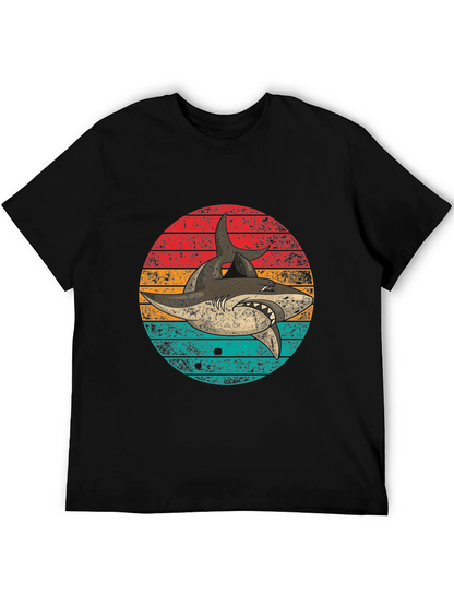 Retro Shark Graphic T-Shirt