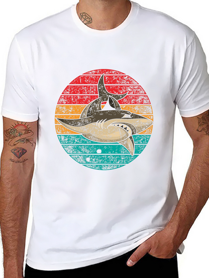 Retro Shark Graphic T-Shirt