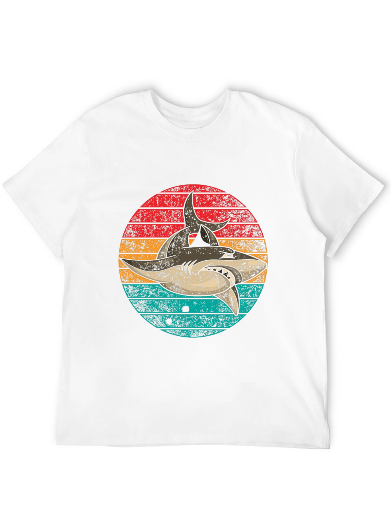 Retro Shark Graphic T-Shirt