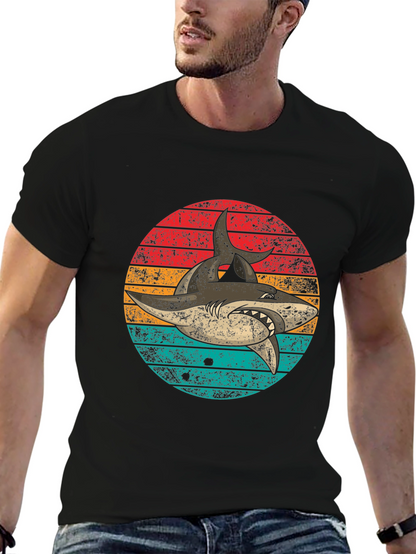 Retro Shark Graphic T-Shirt