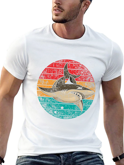 Retro Shark Graphic T-Shirt