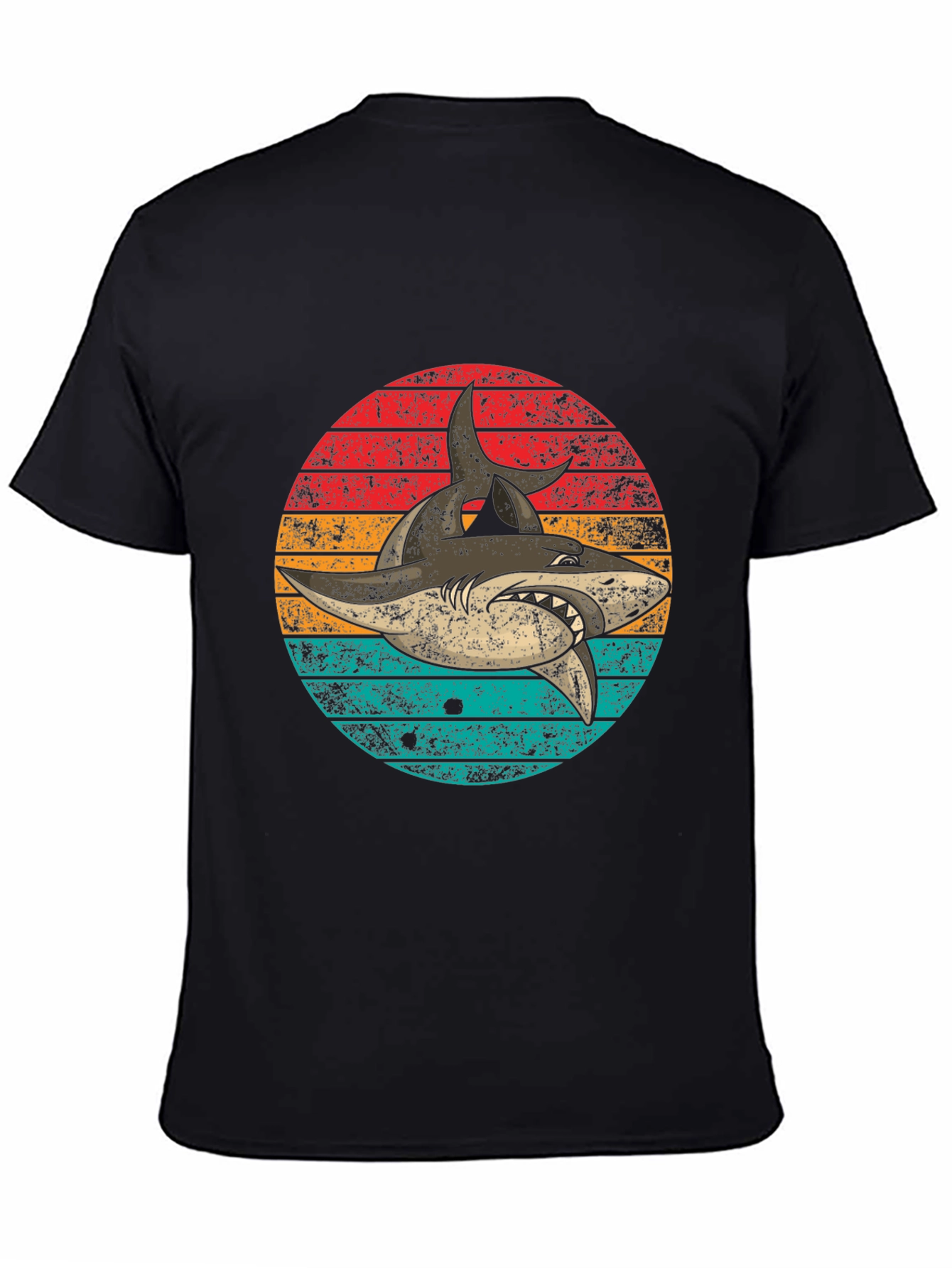 Retro Shark Graphic T-Shirt