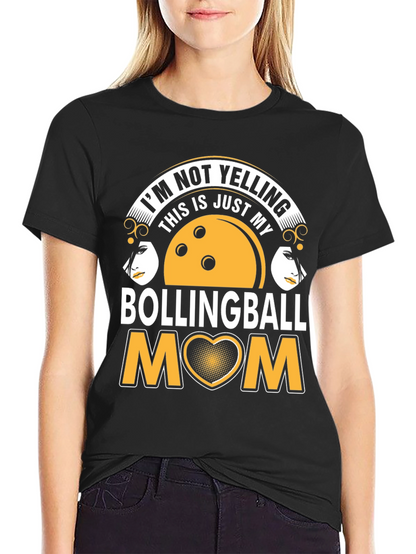 Bowling Ball Mom T-Shirt - Unique Graphic Tee