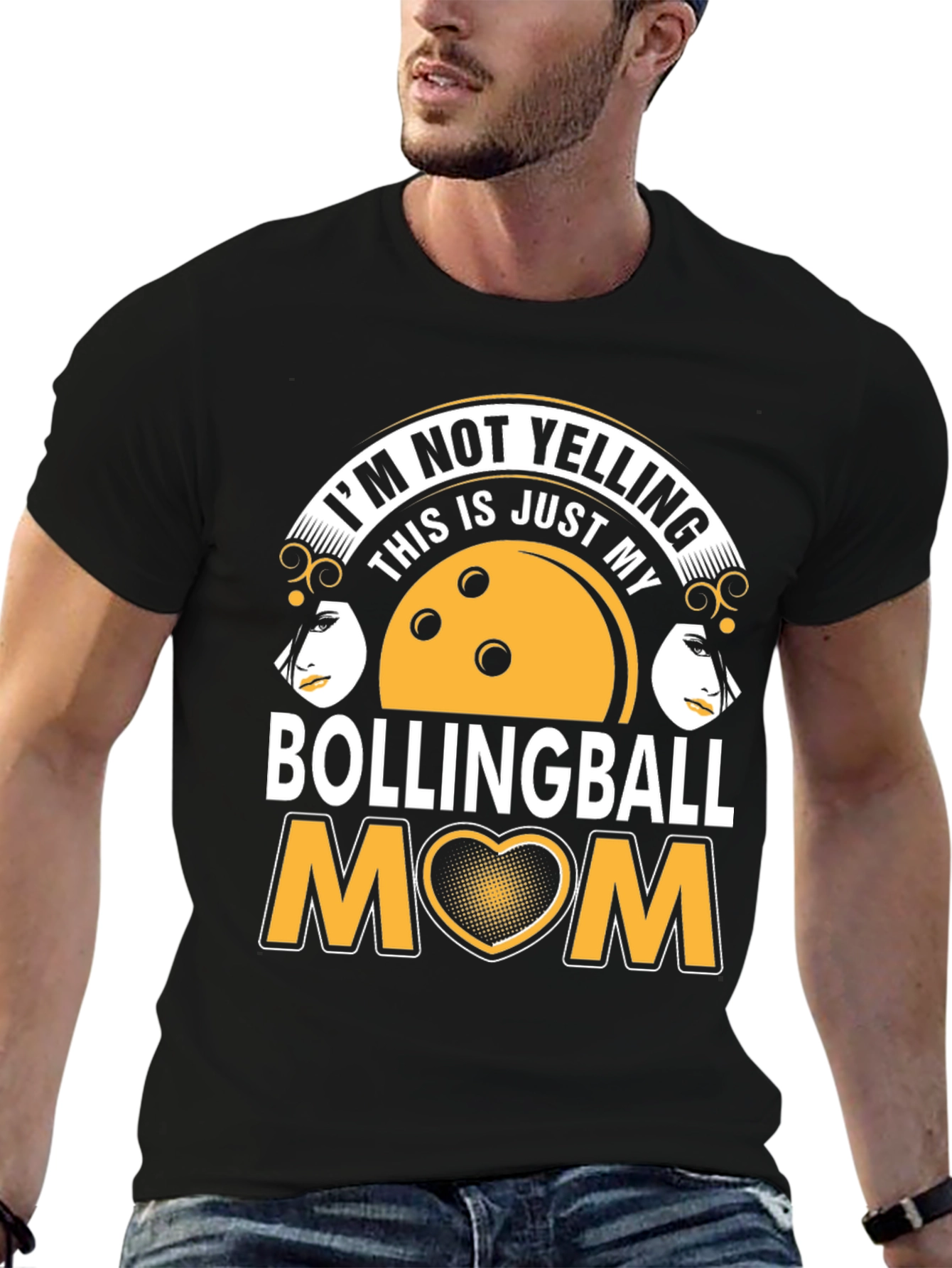 Bowling Ball Mom T-Shirt - Unique Graphic Tee