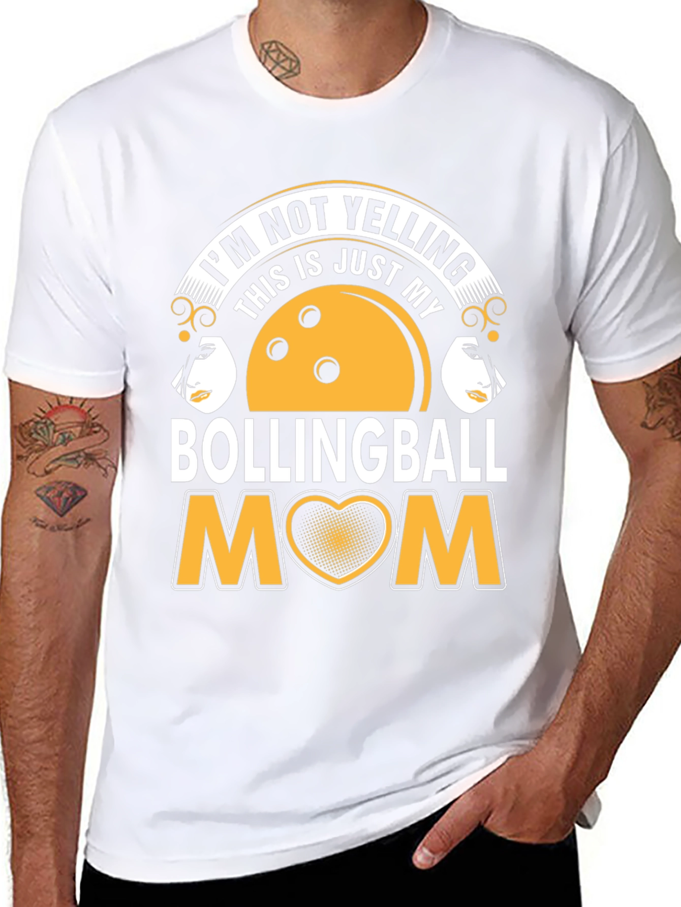 Bowling Ball Mom T-Shirt - Unique Graphic Tee