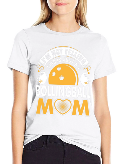 Bowling Ball Mom T-Shirt - Unique Graphic Tee