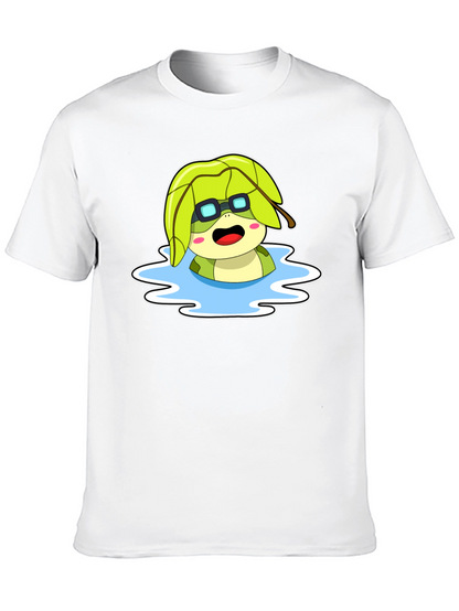 Cartoon Turtle in Water T-Shirt