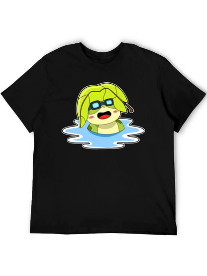 Cartoon Turtle in Water T-Shirt