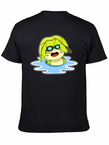 Cartoon Turtle in Water T-Shirt