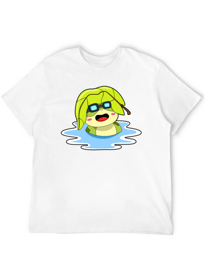 Cartoon Turtle in Water T-Shirt