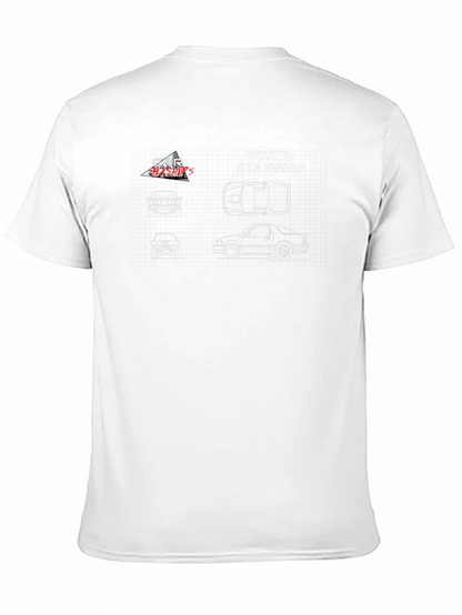 Toyota Starvanna Blueprint Graphic T-Shirt