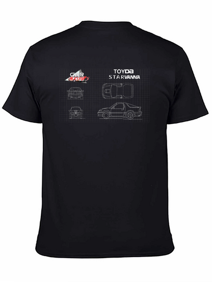 Toyota Starvanna Blueprint Graphic T-Shirt