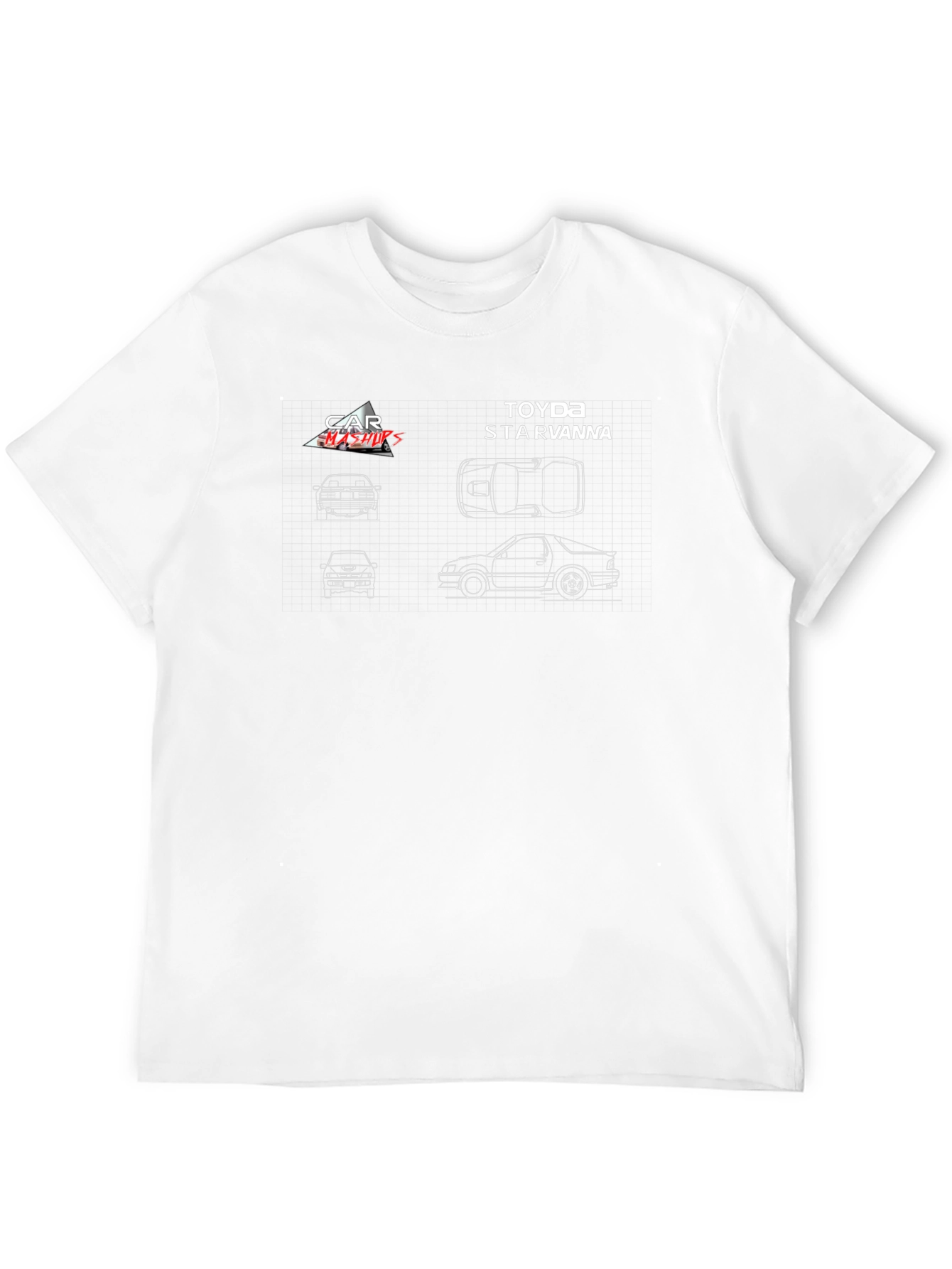 Toyota Starvanna Blueprint Graphic T-Shirt