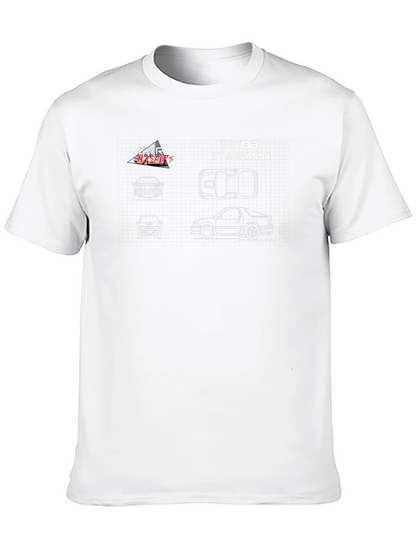 Toyota Starvanna Blueprint Graphic T-Shirt
