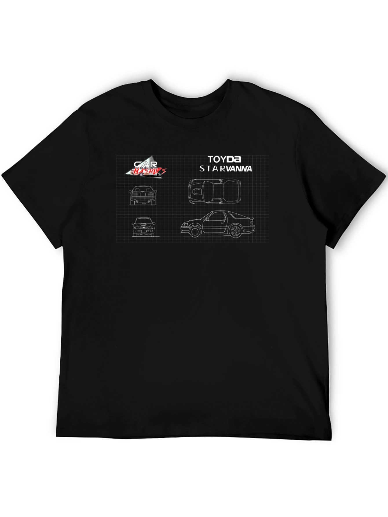 Toyota Starvanna Blueprint Graphic T-Shirt