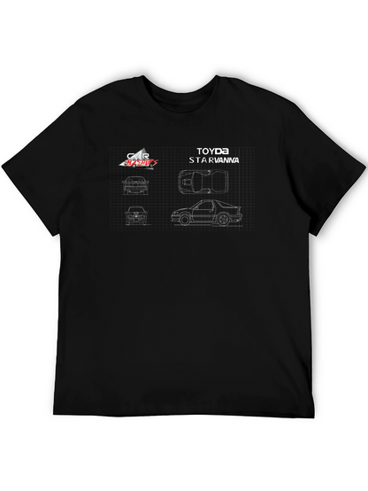 Toyota Starvanna Blueprint Graphic T-Shirt