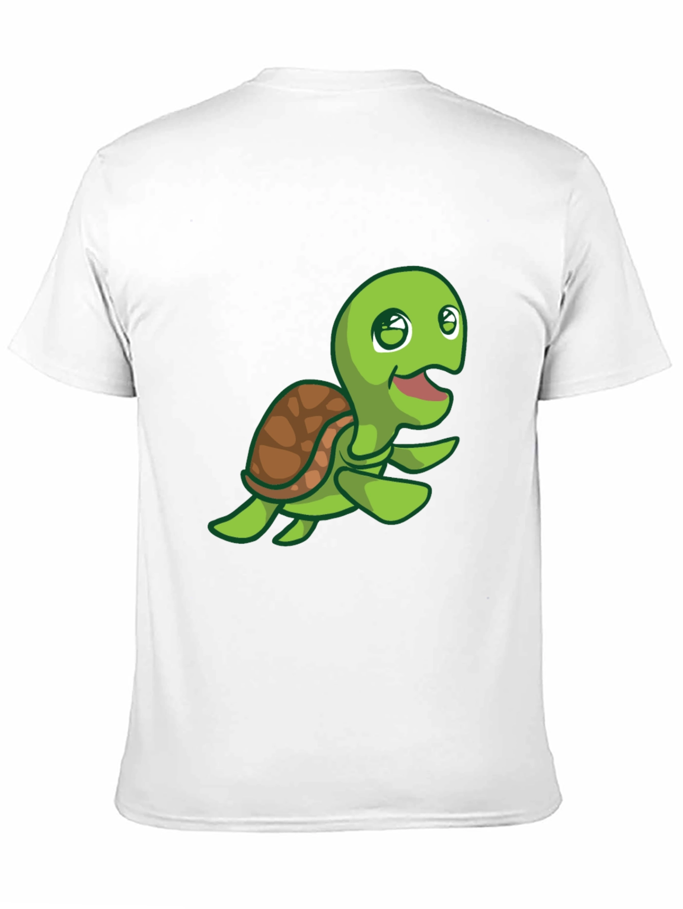Cute Turtle Graphic Print Crew Neck T-Shirt