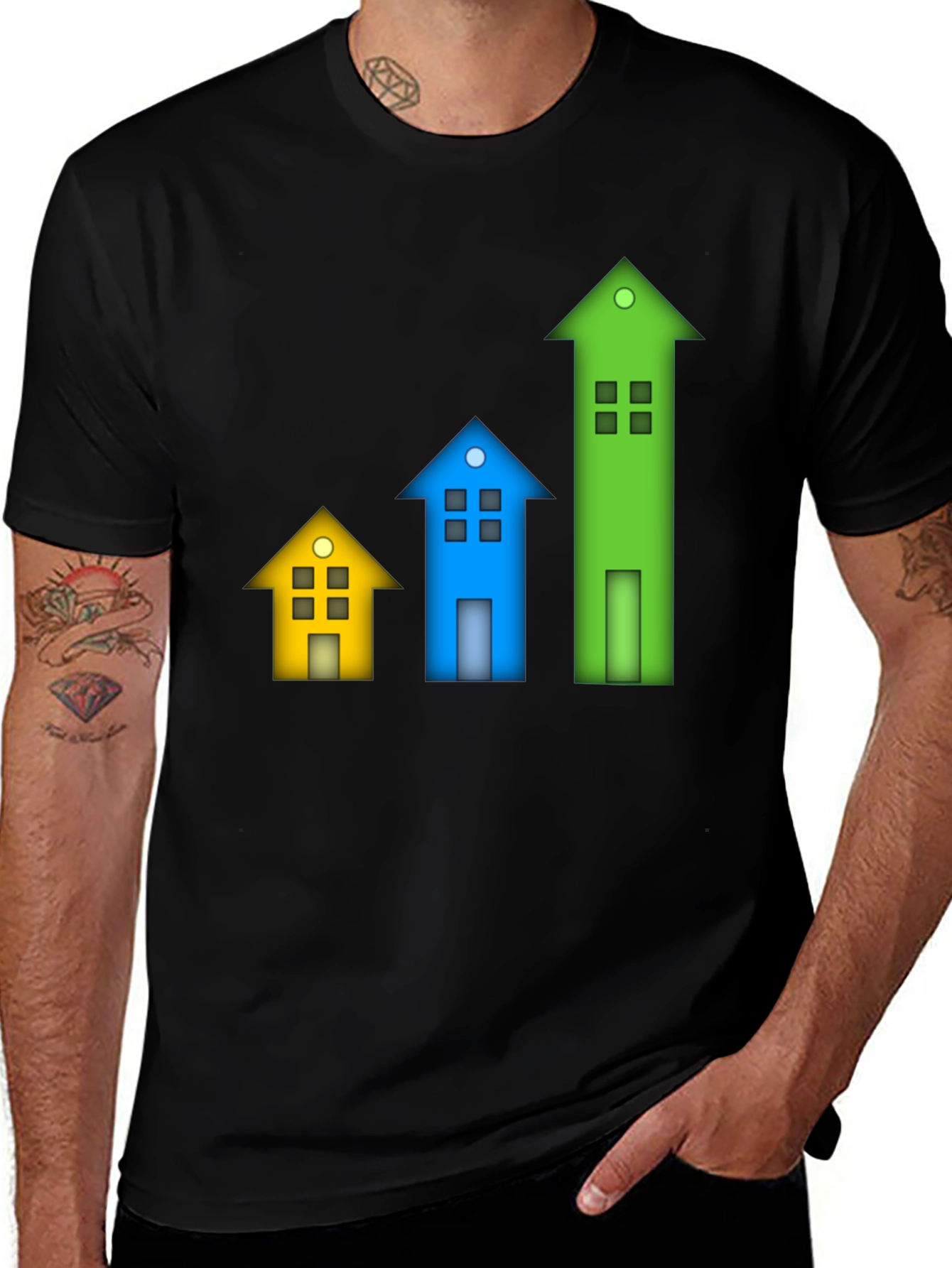 Colorful Growth House T-Shirt
