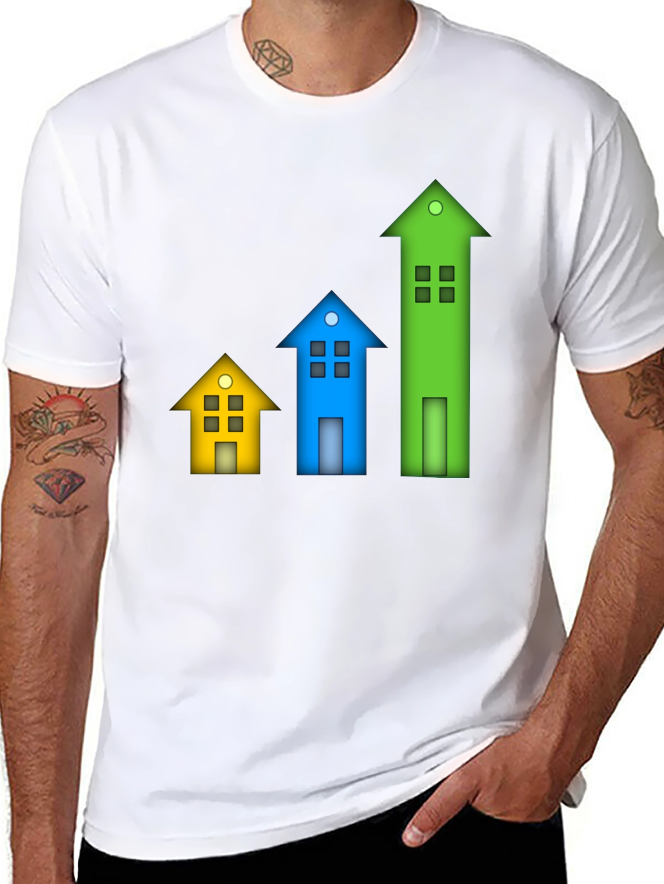 Colorful Growth House T-Shirt