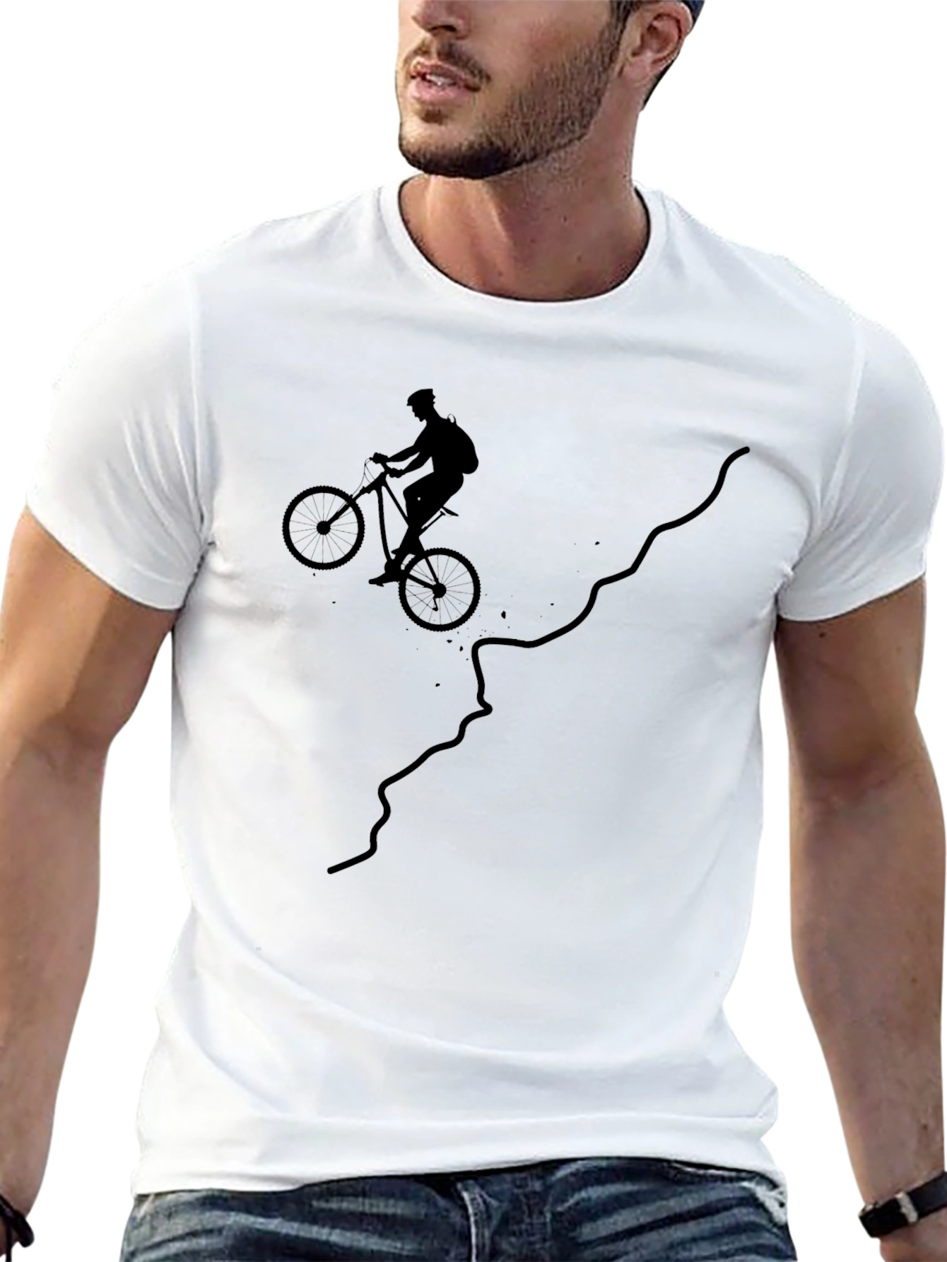 Mountain Biking T-Shirt - Ride the Trail