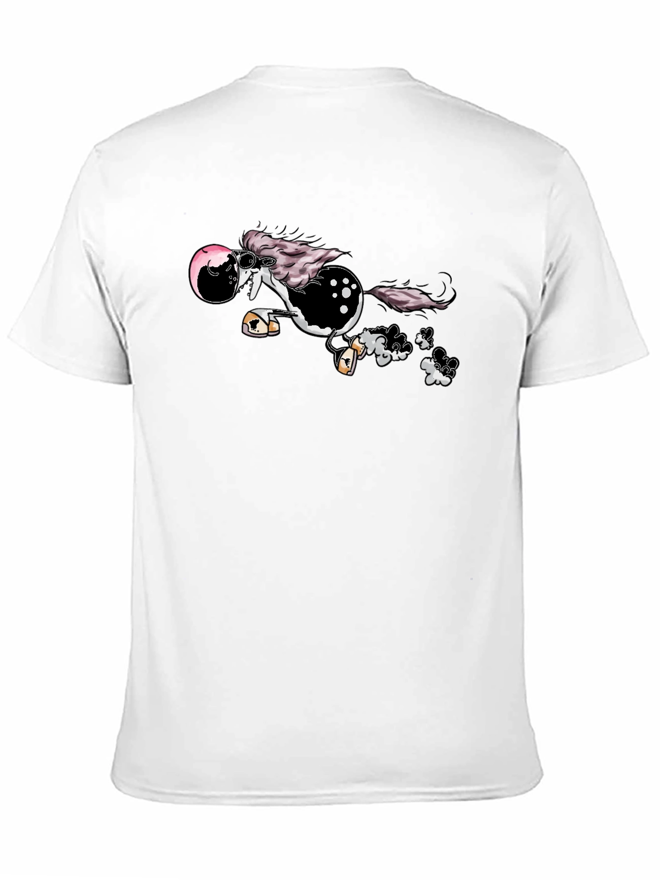 Cool Cartoon Horse Tee - Unisex Black Shirt