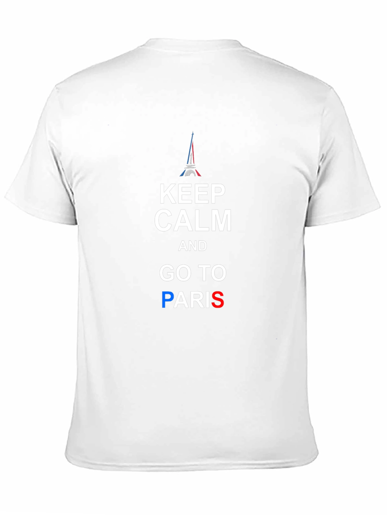 Keep Calm and Go To Paris Black T-Shirt