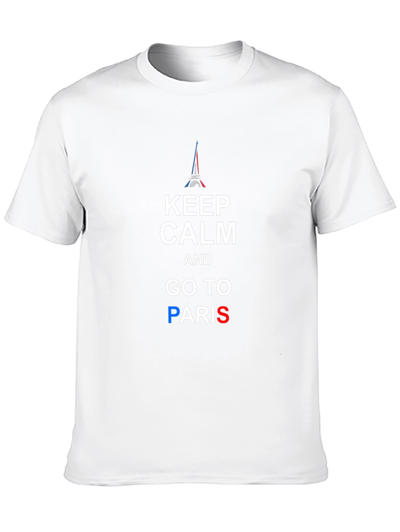 Keep Calm and Go To Paris Black T-Shirt