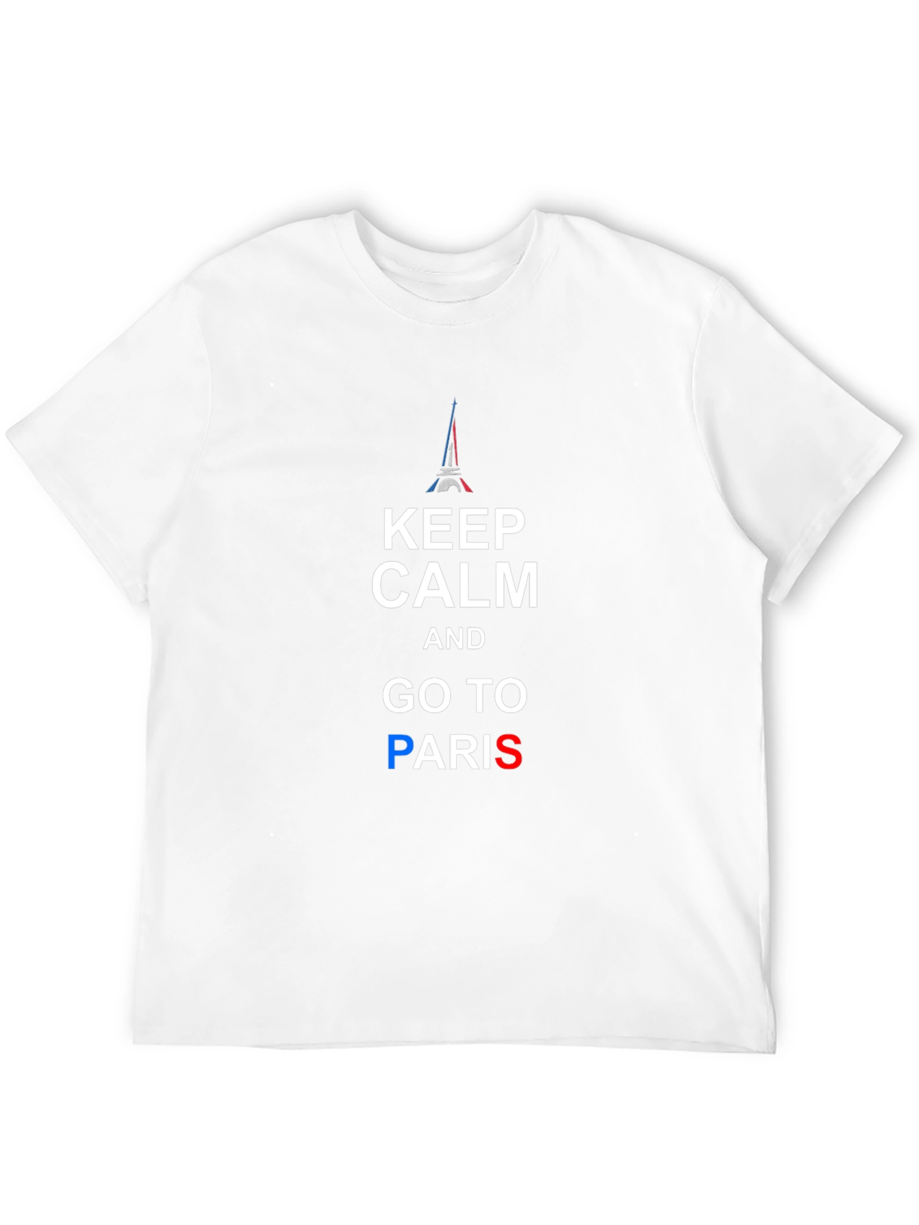 Keep Calm and Go To Paris Black T-Shirt