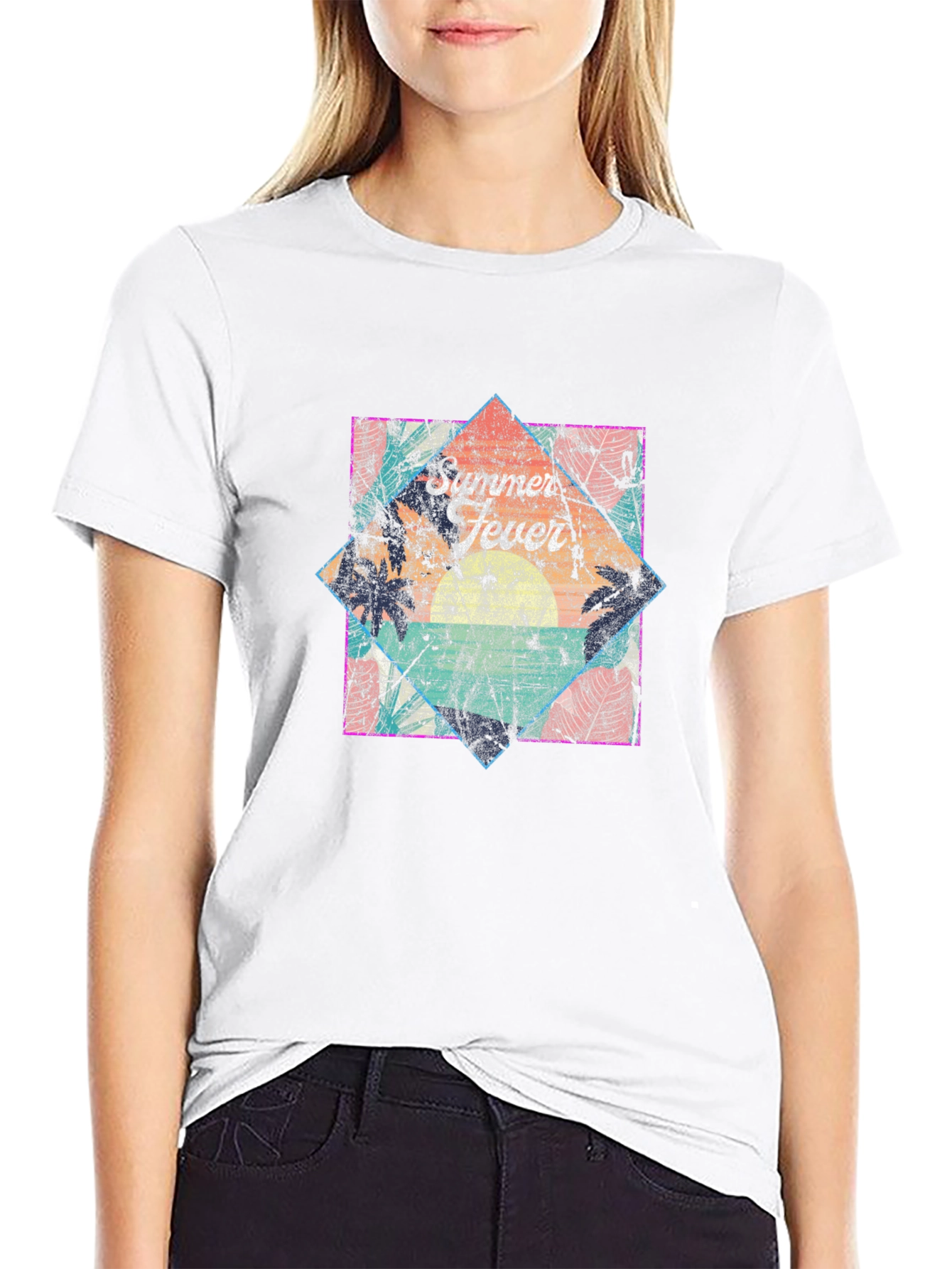 Retro Sunset Beach T-Shirt