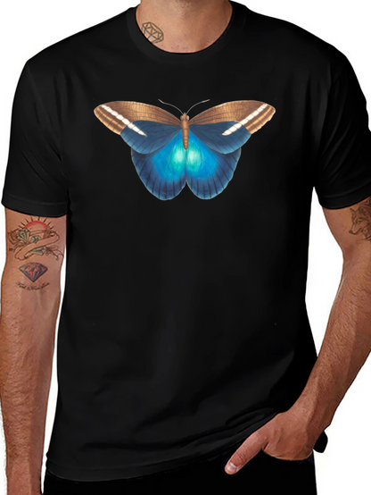 Butterfly Graphic Tee - Stylish Black T-Shirt